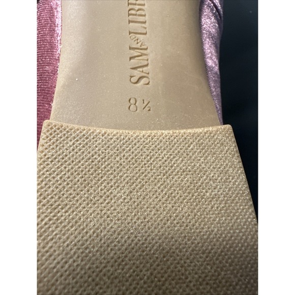 Sam & Libby Women Size 8.5 Fredi Mary Jane Flat Black Cherry - Picture 9 of 11